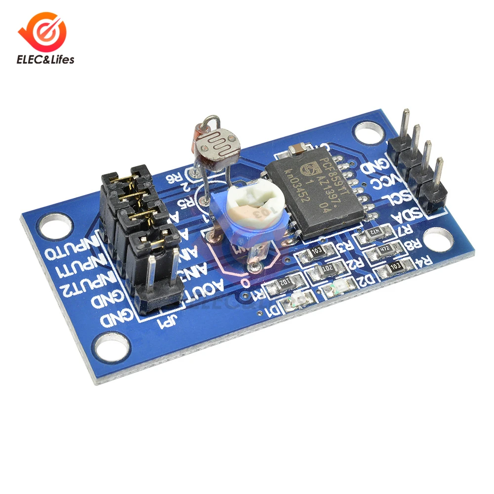 PCF8591T PCF8591 I2C AD/DA модуль преобразователя с кабелем DuPont цифровой преобразования