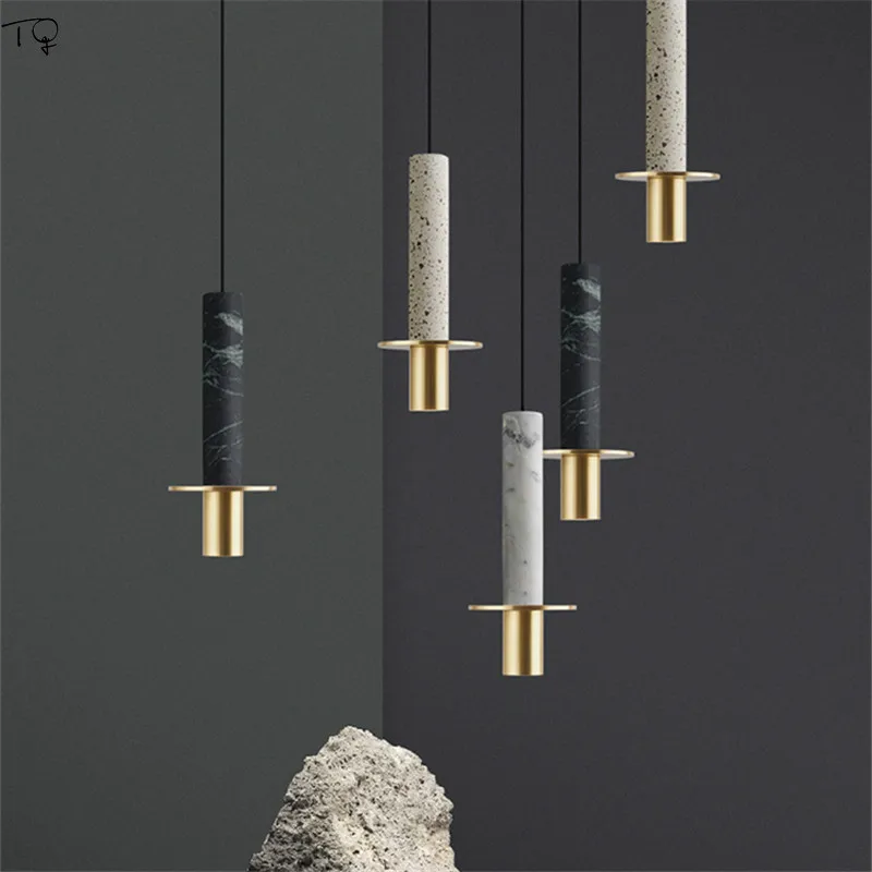 STOCKHOLM скандинавские Ins Lustre marble Terrazzo Золотой подвесной светильник s Led светильник, Светильники для спальни, ресторана, бара, прикроватная лампа, дизайн