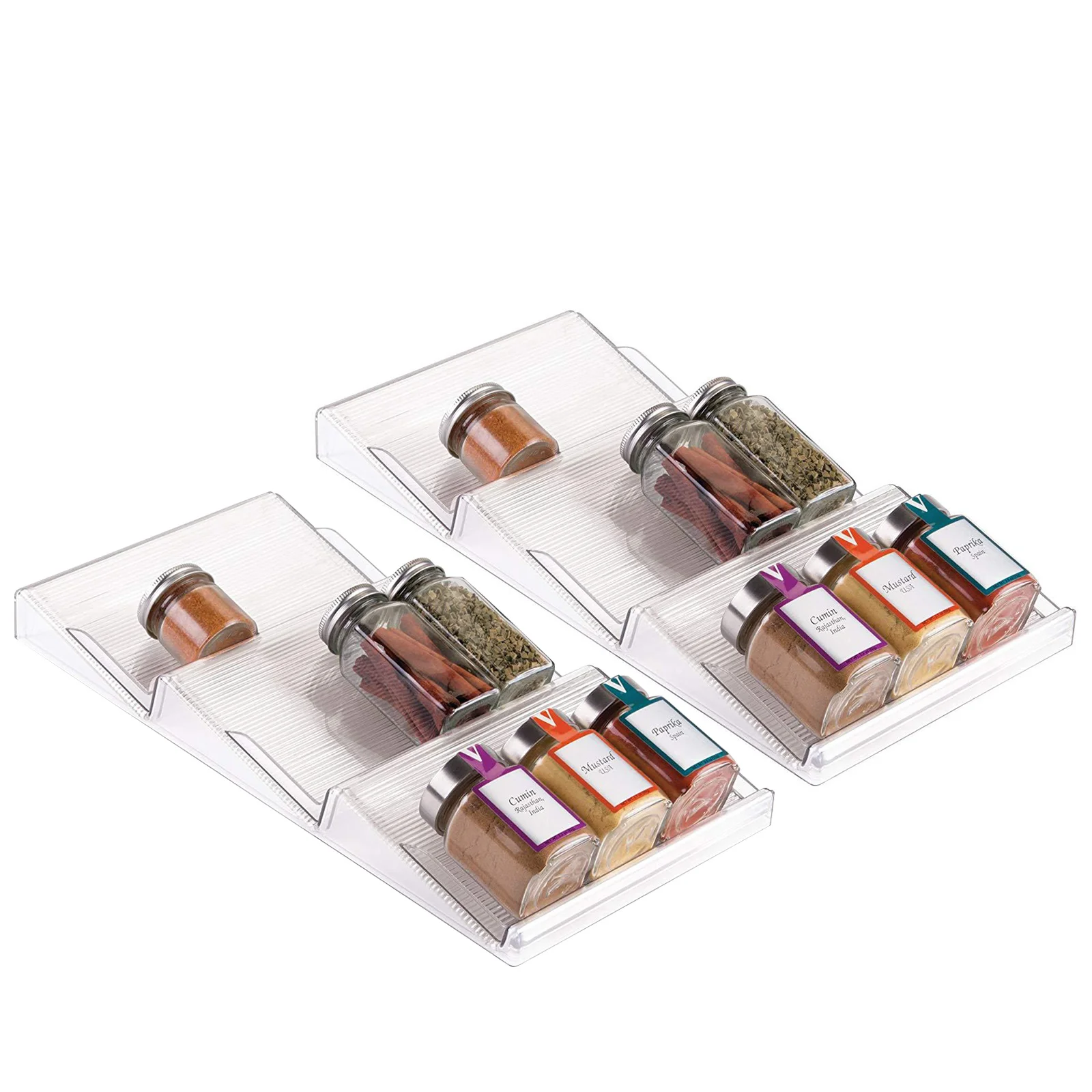 

Акриловые держатели для специй, 2 шт., 3 яруса