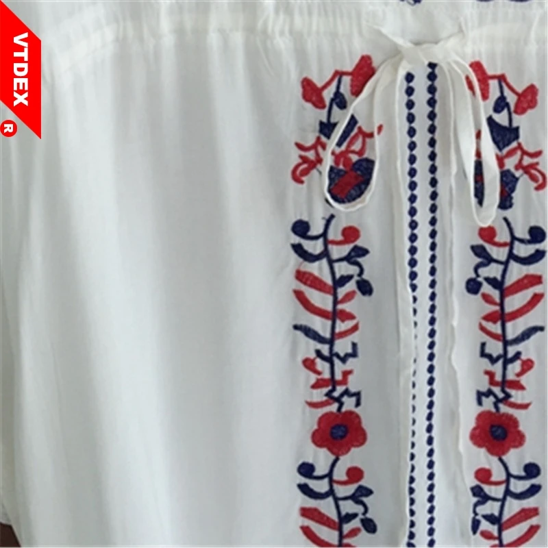 2018 женская Пляжная накидка белый винтажный купальник с вышивкой женские туники