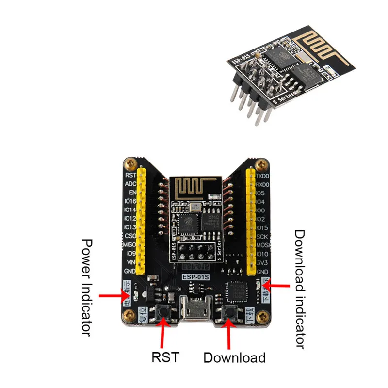 ESP8266 кодовая горелка + ESP-01S серийный wifi беспроводной приемопередатчик модуль (ESP-01