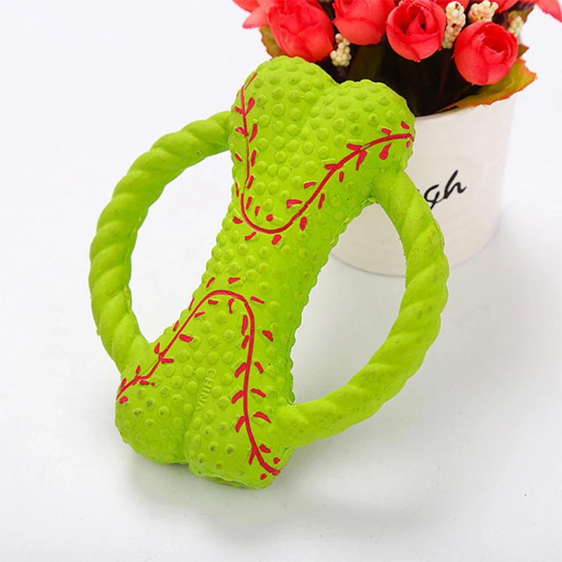 Умные пищалки для собак 3 цвета жевательная игрушка прочный питомец летающая