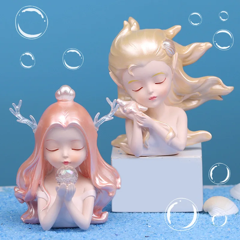 Миниатюрная Фигурка Девочка океана украшение для дома статуэтка Современная