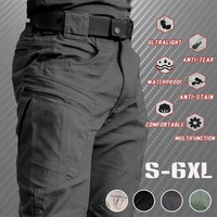men tactical cargo pants city outdoor hiking camping multi pocket military army trousers casual breathable waterproof sweatpants