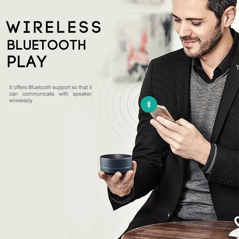 Беспроводной динамик с микрофоном портативная Bluetooth-колонка и отличными басами
