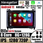 Автомобильная магнитола 9 дюймов Android 11 2 Din для Mercedes Benz B200 Sprinter W906 W639 AB Class W169 W245 Viano Vito радио GPS Navi 4 Гб