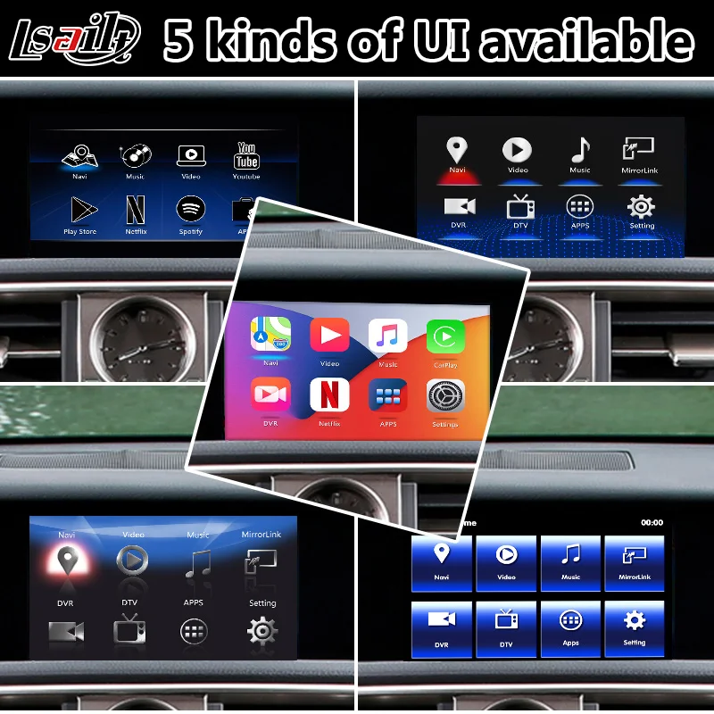 Lsailt Android Carplay мультимедийный видеоинтерфейс для Lexus IS200t IS250 управление мышью 2013