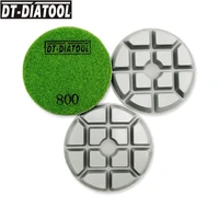 dt diatool 3pcspk diamond polishing pads resin bond concrete sanding discs 800 dia 80mm repairing for concrete cement floor