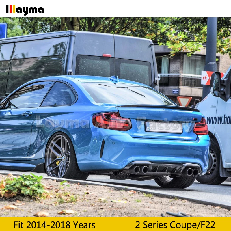 Стильный спойлер для заднего багажника из углеродного волокна BMW 2 серии Купе F22