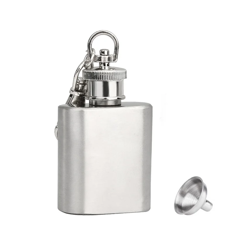 Мини-фляжка на 1 унции портативная Алкогольная фляжка с брелком винная из