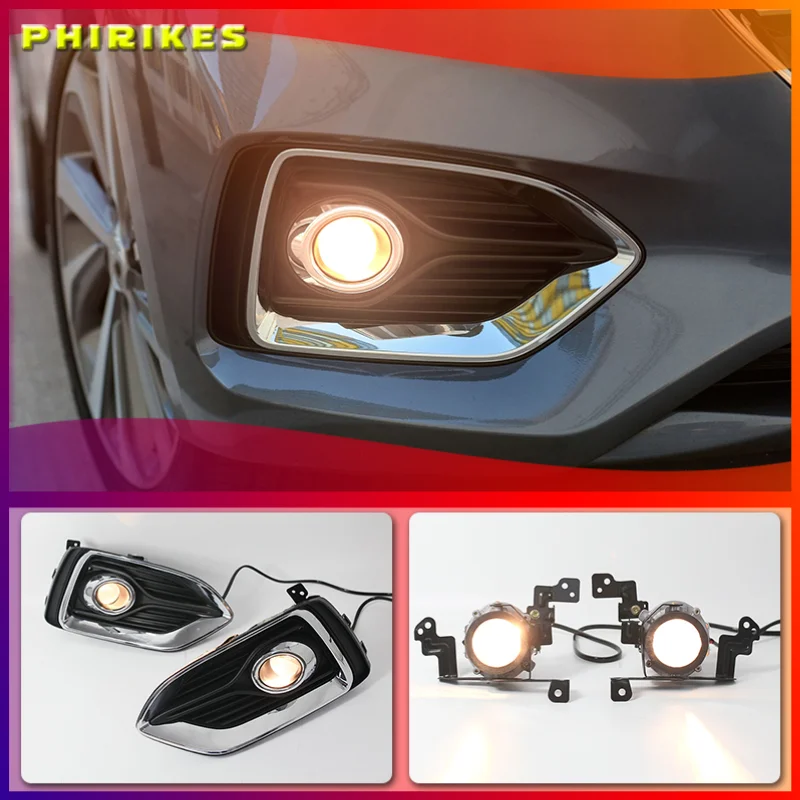 1 Пара Автомобильных Ламп DRL Водонепроницаемая Светодиодная Дневная Ходовая Огневая Лампа Крышка для Hyundai Solaris Accent 2017 2018 2019 on.