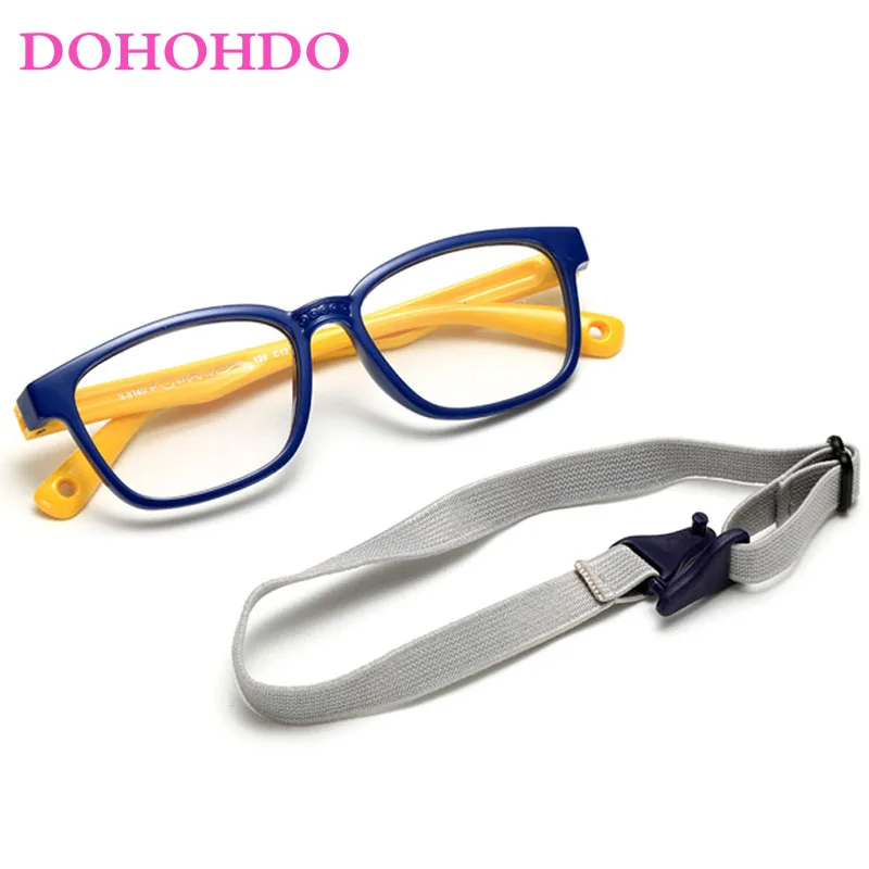 Здоровые силиконовые детские прозрачные очки для девочек и мальчиков с гибкой