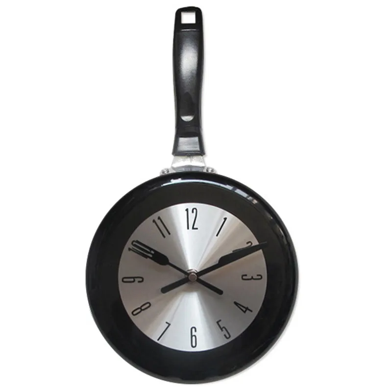 Small 8 Inch shi le Pot Clock Metal Flat-bottom Creative Fashion Wall Quartz | Дом и сад