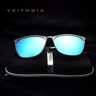 Солнцезащитные очки VEITHDIA VT6623 мужские, винтажные солнечные аксессуары в алюминиево-магниевой оправе с поляризационными стеклами, в оригинальной коробке