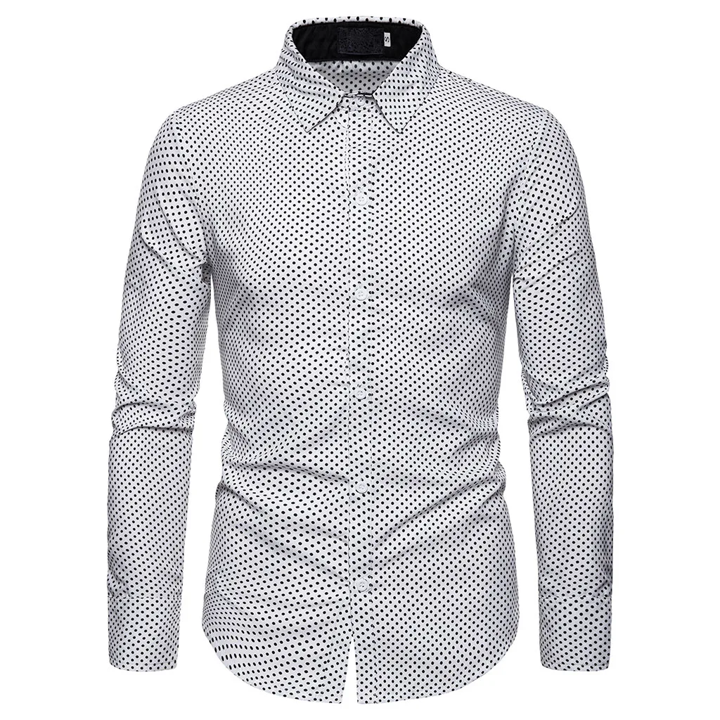 Adisputent Chemise Slim Fit Повседневная рубашка с рисунком гусиные лапки Мужская модная
