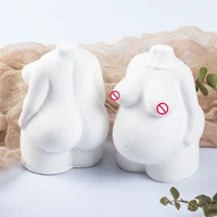 the new plump woman body silicone candle mold for diy handmade mirror epoxy resin aromatherapy candle plaster ornaments mould