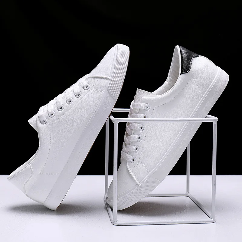 

Spring Autumn Men's Soft Leather Men Casual Shoes Brand Fashion Male White Sneakers Tenis Masculino