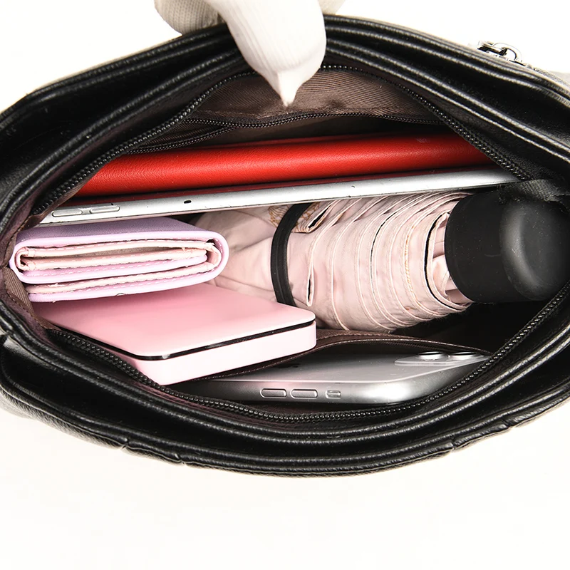 

Women's Winter Simple PU Leather Small Shoulder Bags Elegant Pure Color Square Messenger Bag Female Wild Style Designer Handbags