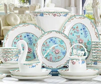 2021 fashion dishes plate bowl bone porcelain home tableware combination porcelain dishes set chinese dishes dinnerware sets