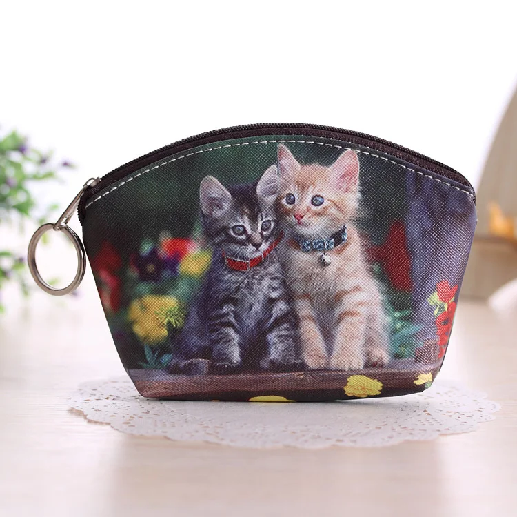 Монеты кошелек Новая мода для женщин животное домашний питомец собака кошка