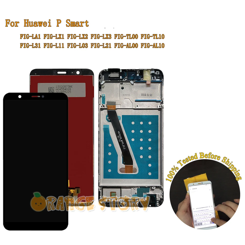 ЖК дисплей для Huawei P smart FIG LX1 с сенсорным экраном Smart LX3 L21 L22 Screen|Экраны мобильных