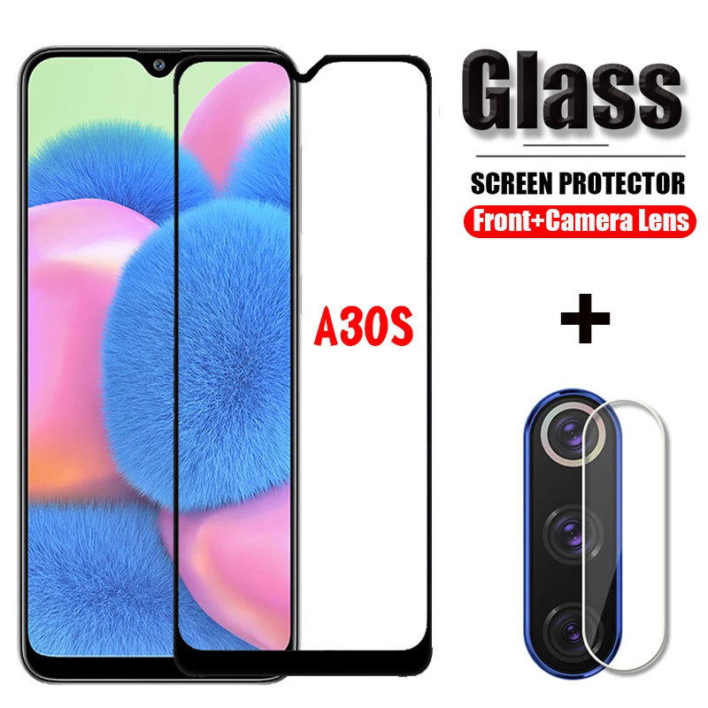 2 в 1 для Samsung A30S Защитное стекло Galaxy A30s защита объектива камеры samsung A 30 S a SM