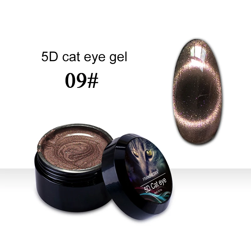 5D cat eye 09 8 мл Galaxy 9D Гель-лак «кошачий глаз» Хамелеон для использования с магнитом замочить Светодиодный УФ Гель-лак для ногтей Полупостоянный Маникюр Красный Кот гель лак - Цвет: 5D cat eye 09