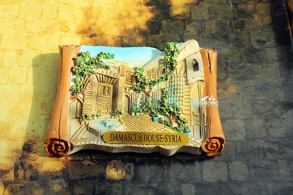 Damascus House Syria Tourist Travel Souvenir 3D Resin Refrigerator Fridge Magnet Craft GIFT Idea Home Decor | Дом и сад