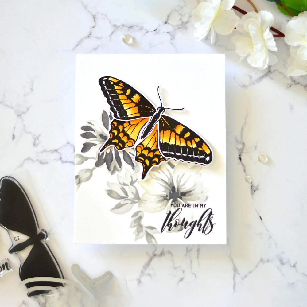 

Dovetoil Butter Flies Die Set Butterfly Metal Cutting Dies & Stamps Scrapbook Dariy Decoration Stencil Embossing Template DIY