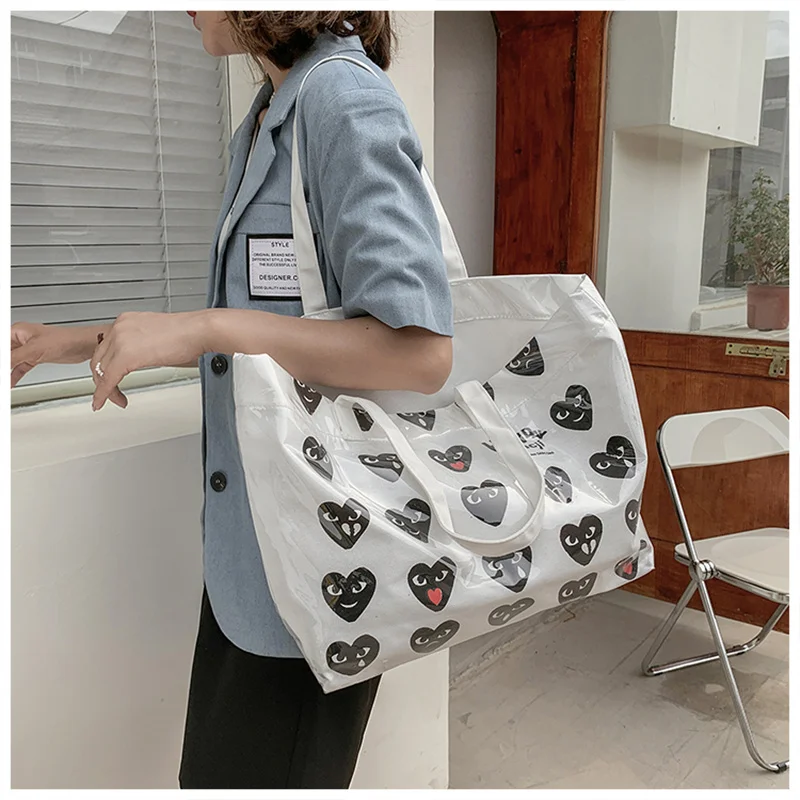 

Larger Capacity Fashion Cartoon Prints Tote Bag for Women 2021 Designer Brand Handbags Top Quality PU Handbags Wallet on Chain