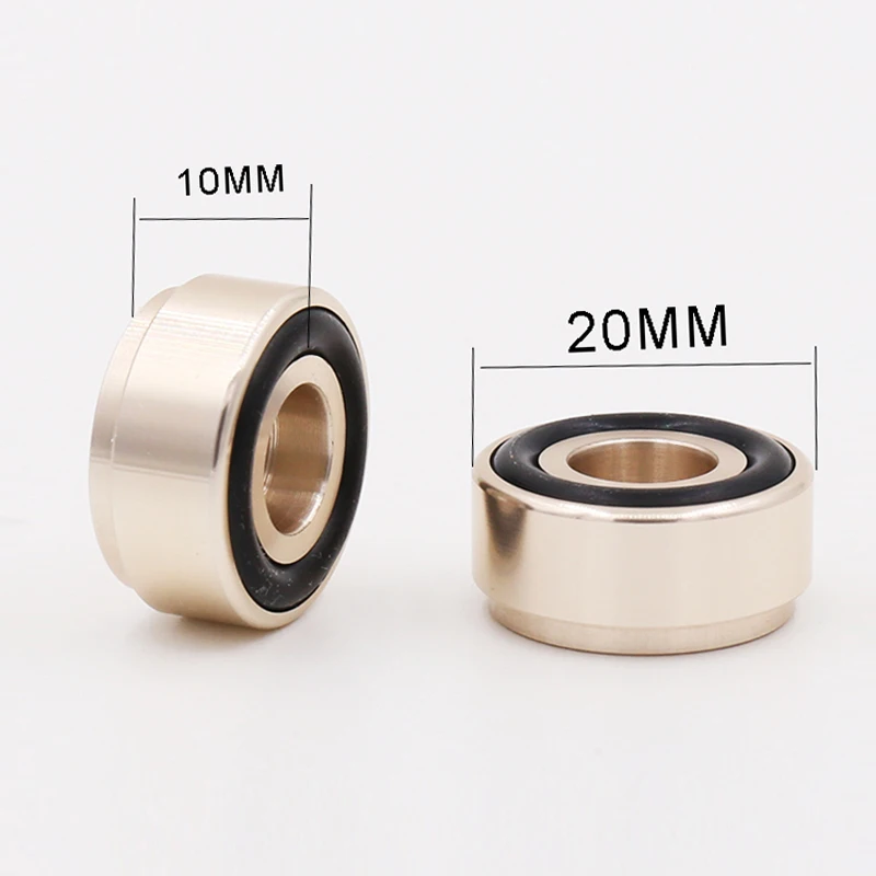 

SP0007 4PCS 20*8mm Aluminum Alloy Amplifier Feet Shock Absorber Amplifier Speaker Turntable Pads Feet Rubber Black Silver Gold