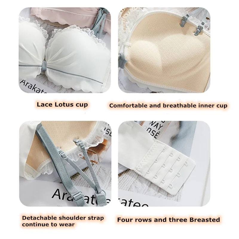 

Push Up Bra Underwear BH Women Sexy Invisible Bra Female Bralette Dual purpose Strapless Bras Sexy Tube Top Girl Brassiere