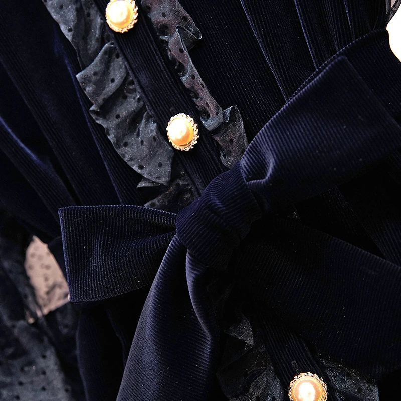 4XL женские жира осень и зима винтажные золотые бархатное платье с длинными