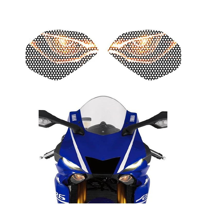 Наклейка для защиты фар мотоцикла наклейки глаз подходит Yamaha YZF R1 2015 2018|Наклейки