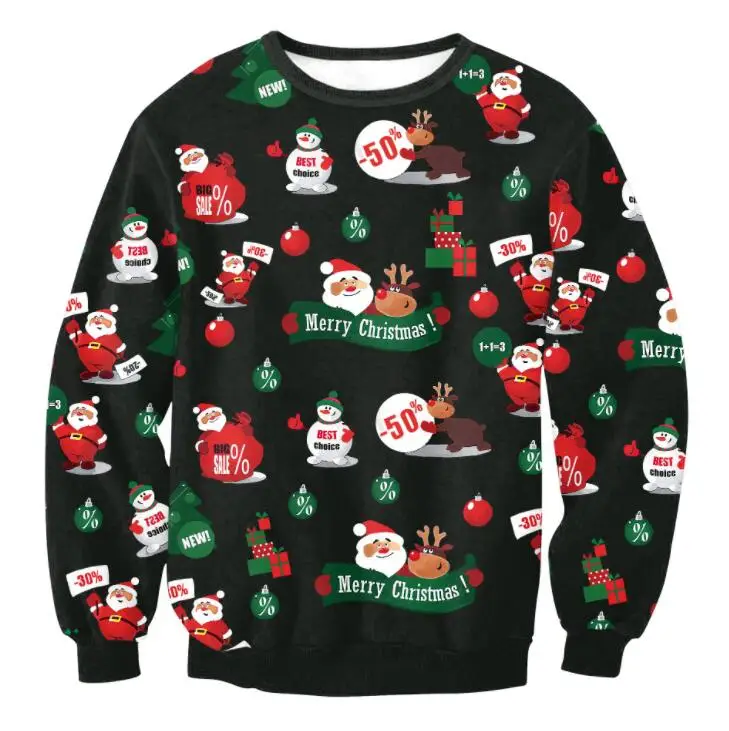 2020 Уродливый Рождественский свитер пуловер свитеры джемперы топы мужская