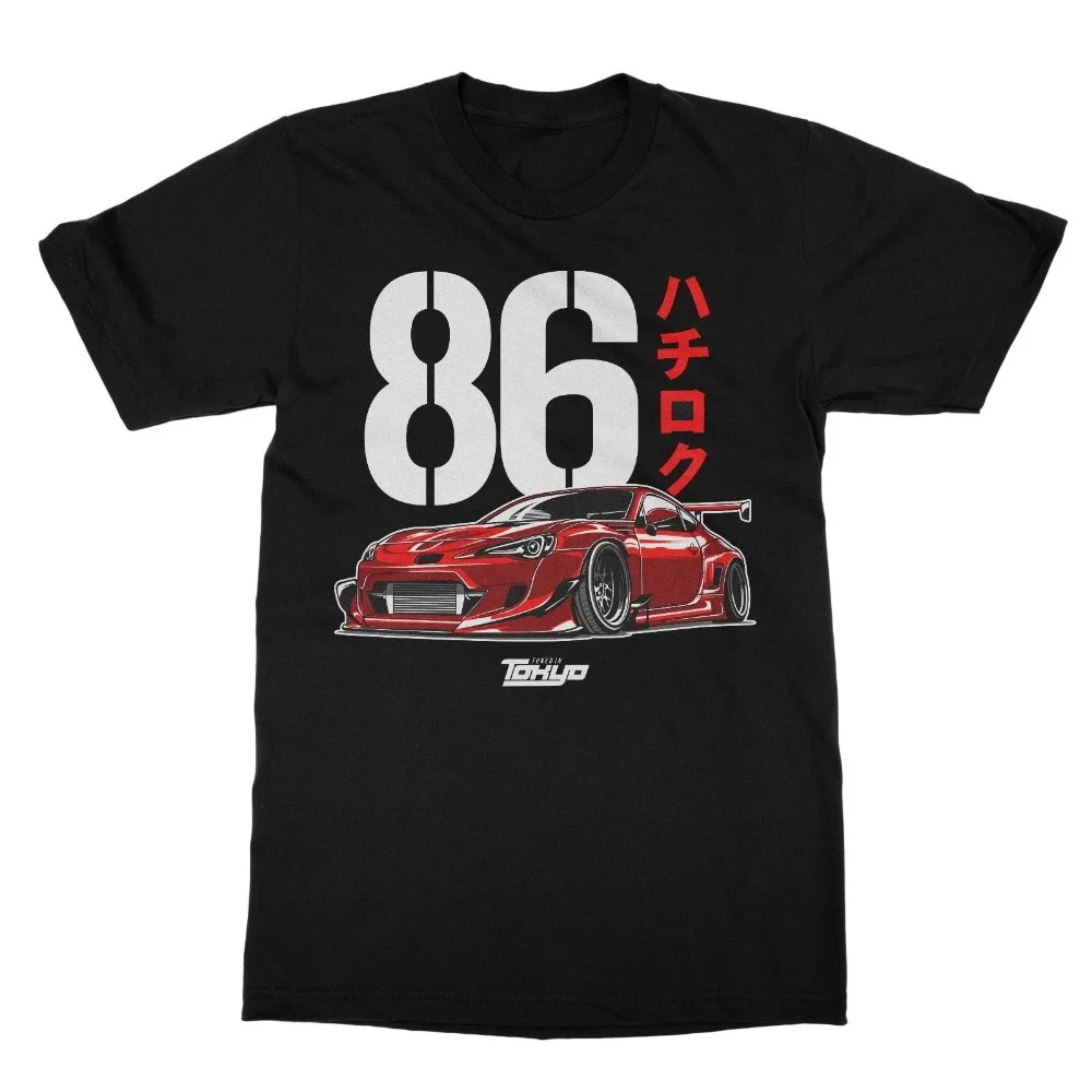 

86 Классическая футболка с японским автомобилем для фанатов Brz Turbo Rocket Bunny Turbo Jdm Новинка 100% хлопок высшее качество смешные футболки с круглым ...