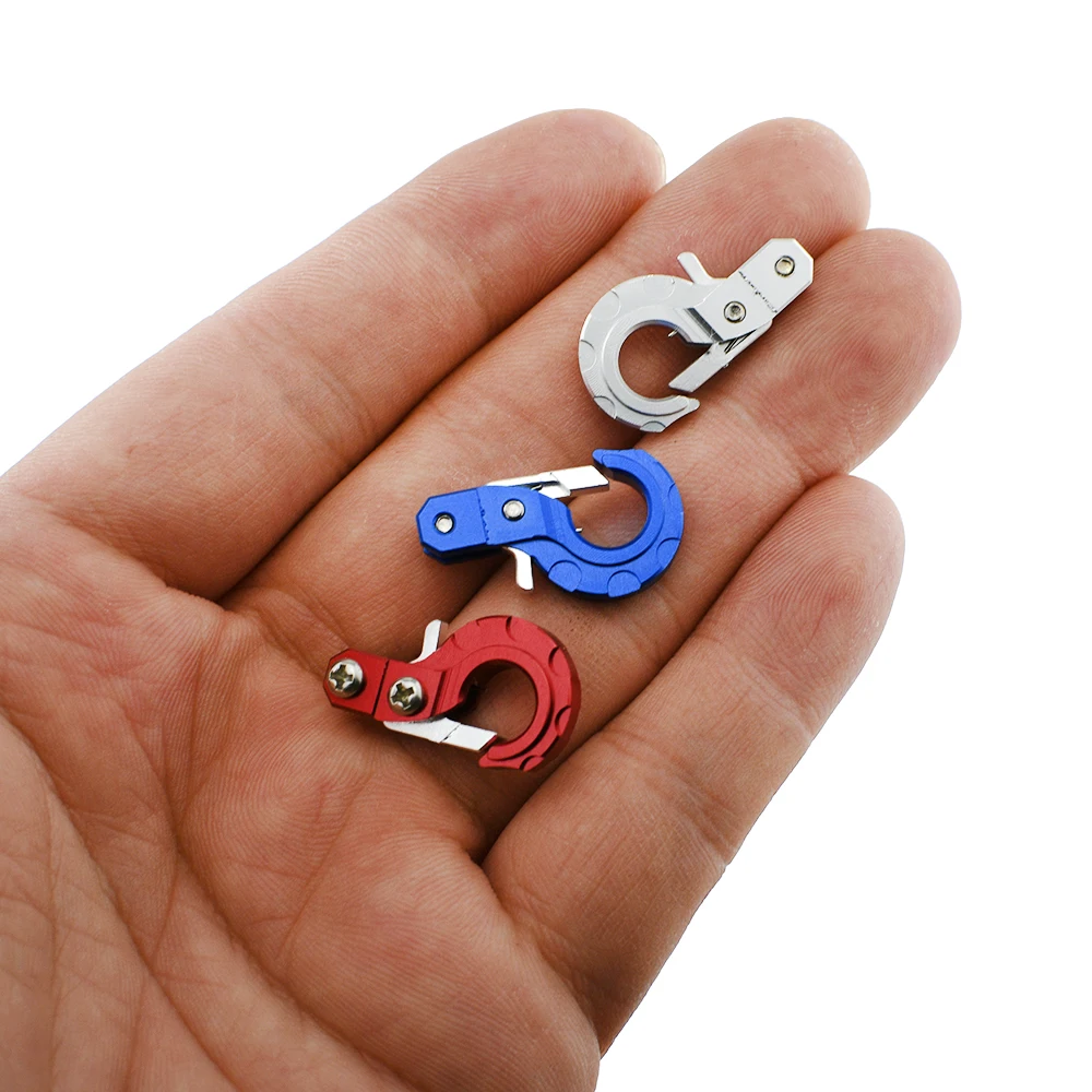 2 шт. ЧПУ Алюминиевый сплав спасательная Пряжка лебедка крюк для 1/10 RC Гусеничный