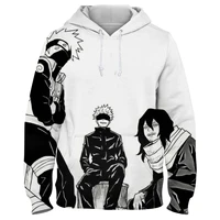 jujutsu kaisen 3d mens oversized hoodies teen boy hot anime print outerwear fleece hooded sweatshirt streetwear hoody daily top