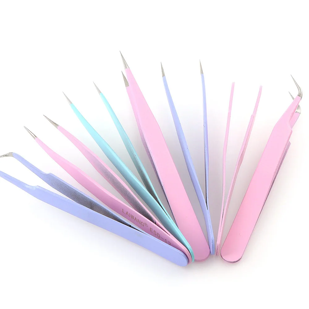 Антистатические пинцеты для бровей нержавеющая сталь 1 шт. пинцет наращивания