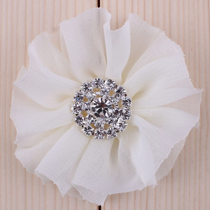 10 Упаковок Цветов Из Ткани Shantung Ручной Работы С Блестками И Акцентами На