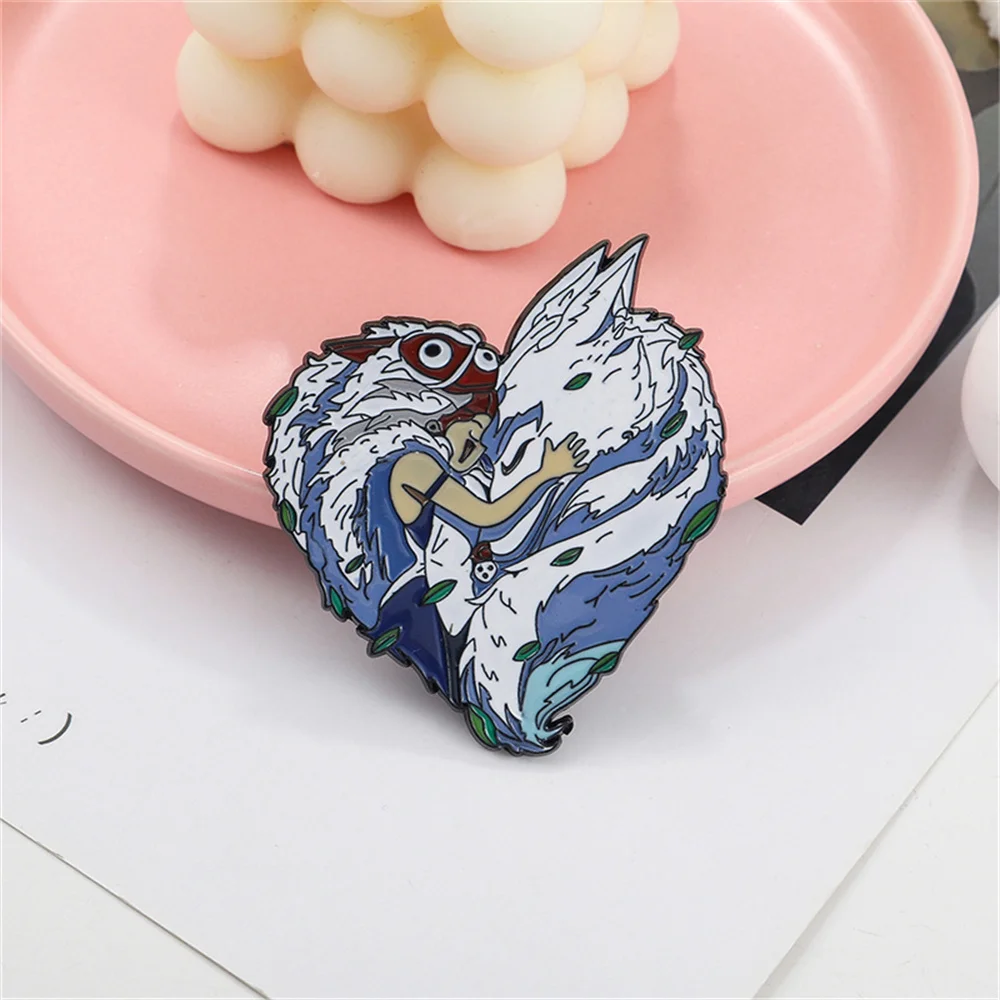 Miyazaki Hayao аниме брошь Воющий движущийся замок понё на скале Принцесса Мононоке