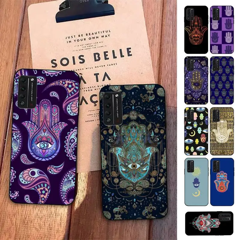 

Hamsa Hand of Fatima Phone Case for Huawei Honor 10 i 8X C 5A 20 9 10 30 lite pro Voew 10 20 V30