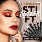 Блестящие тени для век, карандаш, 3D водостойкий цветной карандаш с многоразовыми самоклеящимися ресницами, 12 натуральных цветов, набор для макияжа s Eyes