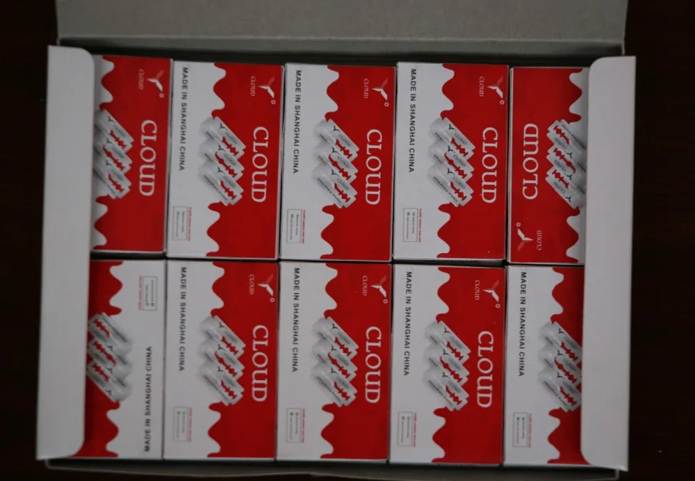 100 шт./лот оптовая продажа специальные лезвия для бритвы Cloud Cut/острые волос со