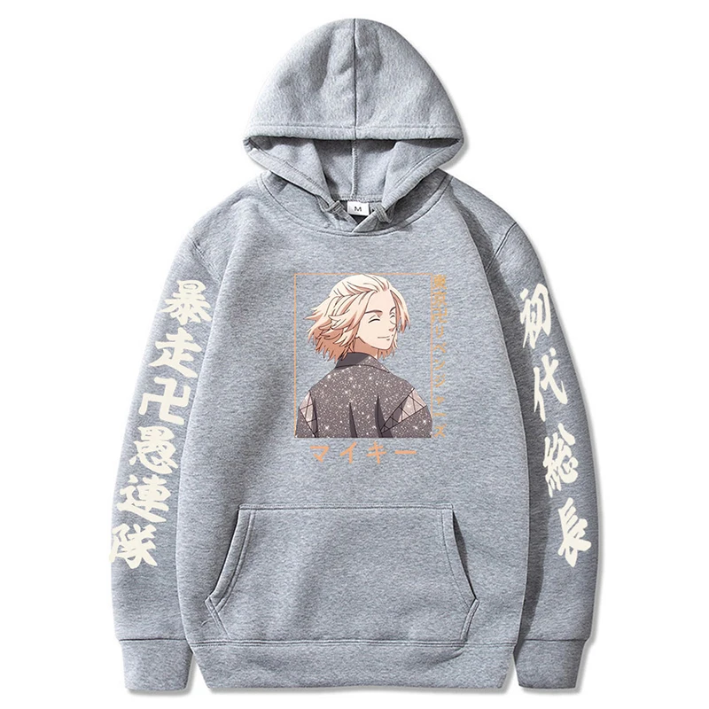 Harajuku Japan Tokyo Revengers Anime Hoodie Sano Manjiro Graphics Cartoon Men'sWomen's Oversized Print Hooded Fashion Sweatshirt |