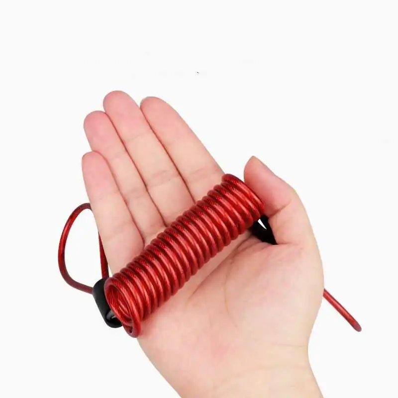 Велосипедный Противоугонный Шнур Блокировка пружинная сигнализация панель