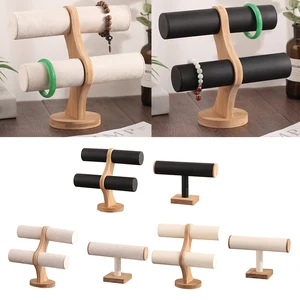 T-bar выставочные стенды, браслет часы браслет ювелирные изделия Аксессуары для волос держатель 1 слой 2 слоя браслет Органайзер стенд шоу