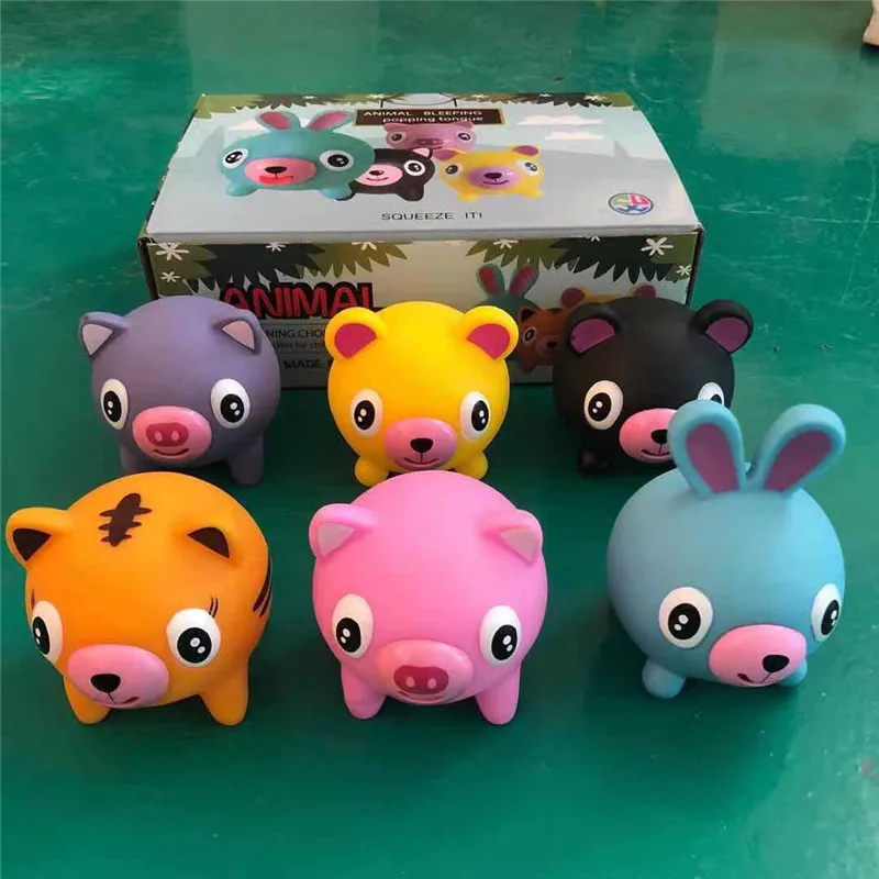 

New Novelty Decompression Venting Squeezing Tongue Cute Funny Doll Children's Toys for Children's New Year Gift