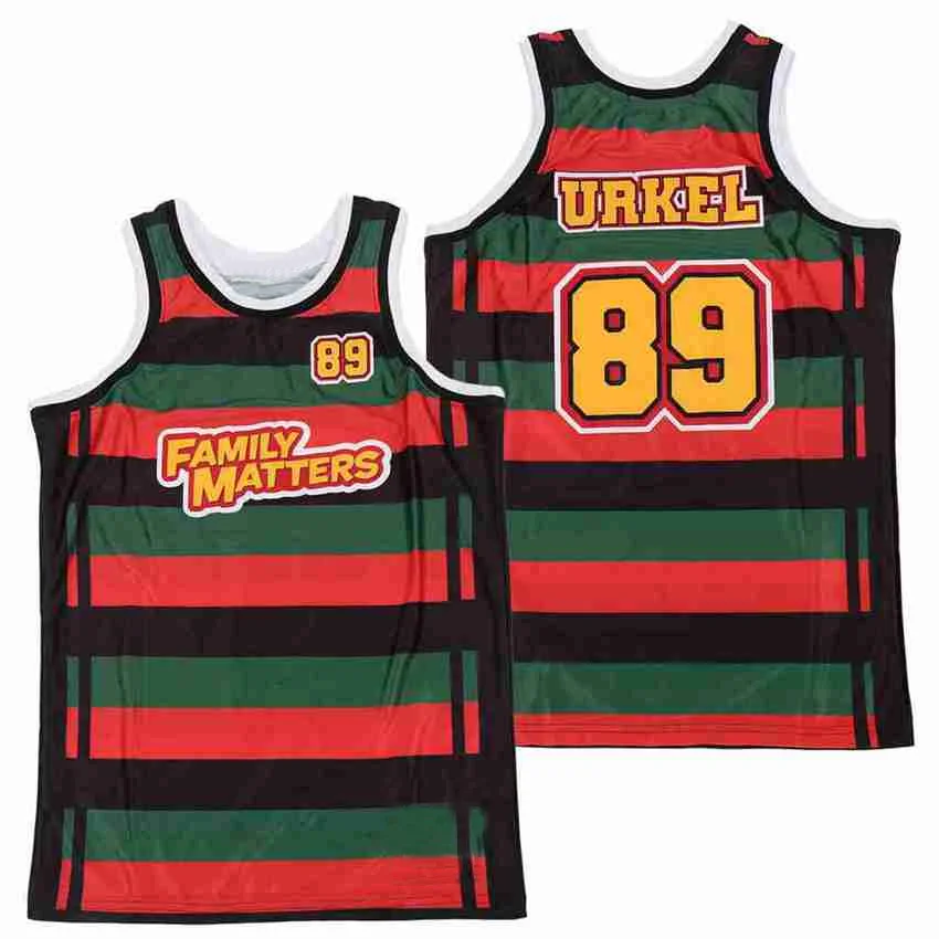 

BG basketball jersey FAMILY MATTERS 89 Urkel Jerseys Embroidery sewing printing Outdoor sportswear Hip-hop 2021 summer jerseys