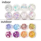 8 шт УФ Цвет Изменение слюды порошок Солнечный свет реактивный Блеск Смола Изготовление ювелирных изделий 54DC